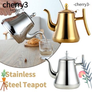 Cherry3 หม้อกาแฟ กาต้มน้ําชา สเตนเลส ลายดอกไม้ ถอดออกได้ ปลอดภัย สําหรับบ้าน ห้องครัว