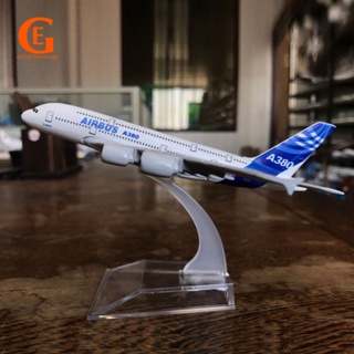 โมเดลเครื่องบินโลหะ Airbus 380 Diecast พร้อมขาตั้งโชว์