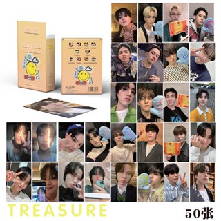 Treasure Album Flash Laser Photocard Lomo Card 50 ชิ้น/กล่อง