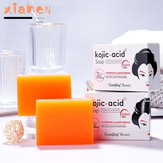 Xianen Kojic Acid สบู่กรดโคจิก บํารุงผิวหน้า ชุ่มชื้น กระจ่างใส สบู่ฟอกสีผิว สบู่ลดเลือนริ้วรอย