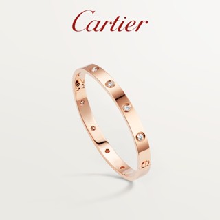 [พร้อมกล่องบรรจุภัณฑ์] พร้อมส่ง Cartier Cartier LOVE Series Rose Gold Diamond Classic Bracelet