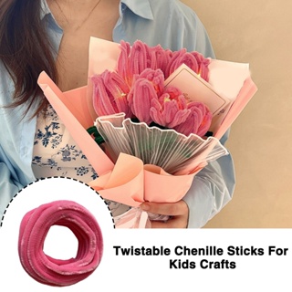 [stylishlife] Chenille Stems อุปกรณ์ทําความสะอาดท่อ หลากสี 1 ชิ้น สําหรับงานฝีมือ Diy