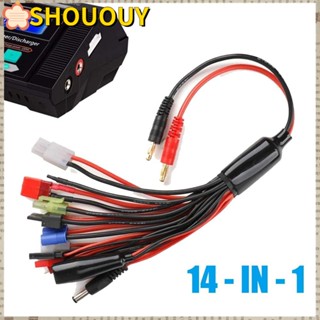 Shououy 14 in 1 สายชาร์จแยกแบตเตอรี่ RC Lipo แบบพกพา