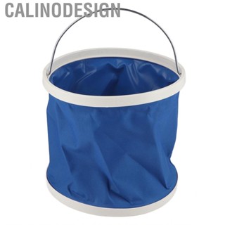 Calinodesign Fishing Bucket Oxford Cloth Collapsible Bucke  Coating Multifunction Large  for Outdoor