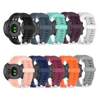 สายนาฬิกาข้อมือ ซิลิโคนนิ่ม แบบเปลี่ยน สําหรับ Garmin Forerunner 45S 45 Band Garmin Swim 2 Smart Wacth