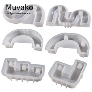 Muvako แม่พิมพ์เชิงเทียน ซิลิโคน ทรงโค้ง สีขาว สไตล์นอร์ดิก แฮนด์เมด DIY สําหรับตกแต่งบ้าน