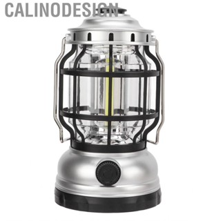 Calinodesign USB Rechargeable Camping Lamp Vintage COB Lantern ABS PS Material for Home Emergency Outdoor 