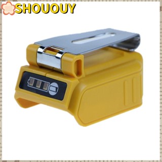 Shououy อะแดปเตอร์ชาร์จแบตเตอรี่ USB คู่ สําหรับแบตเตอรี่ลิเธียมไอออน DEWALT 18V 20V