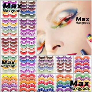 Maxg ขนตาปลอม ขนมิงค์เทียม แบบหนา ยาว