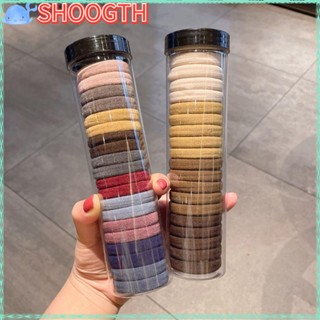 Shoogth ยางรัดผม แบบนุ่ม ยืดหยุ่น สีสันสดใส สําหรับผู้ใหญ่ เด็ก 20 ชิ้น/กล่อง