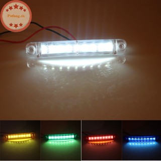 Pufang หลอดไฟหรี่ LED 9 SMD 24V 12V ทรงวงรี สําหรับรถบรรทุก 2 ชิ้น