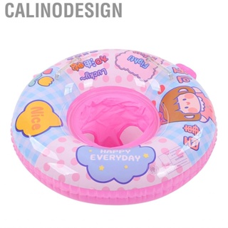 Calinodesign Baby Bath Float Thickened Round Shape Safe Independent Inflatable Toddler