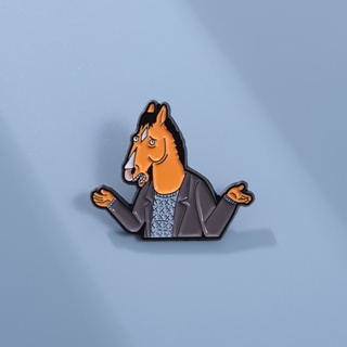 เข็มกลัด รูปการ์ตูนอนิเมะ Horseman Bojack Enamel Pins สําหรับเป็นของขวัญให้เพื่อน