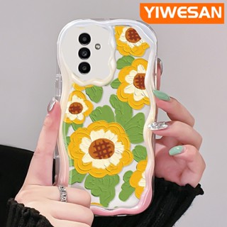 เคสโทรศัพท์ ซิลิโคนนิ่ม ใส กันกระแทก ลายภาพวาดสีน้ํามัน รูปดอกทานตะวัน สําหรับ Samsung galaxy A13 A13 5G A04s A14