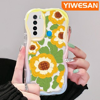 เคสโทรศัพท์มือถือ ซิลิโคนนิ่ม ใส กันกระแทก ลายภาพวาดสีน้ํามัน รูปดอกทานตะวัน สําหรับ Xiaomi Redmi Note 8 Note 8T Note 9