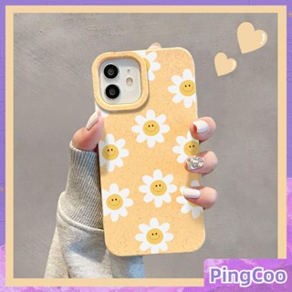 Pingcoo - เข้ากันได้สำหรับ เคส iphone 11 เคสไอโฟน เคสไอโฟน11 เป็นมิตรกับสิ่งแวดล้อมเคสย่อยสลายได้นุ่มกันกระแทกป้องกันดอกไม้สีขาวเรียบง่ายเข้ากันได้กับ iPhone 14 13 Pro max 12 Pro Max 11 xr xs max 7Plus 8Plus