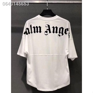 [S-5XL]PALM ANGELS T-Shirt  เสื้อยืดแขนสั้น PLAM ANGEL bts outfit PA palmangels logo tee ปาล์มแองเจิลโฟมพิมพ์เสื้อยืดแขน