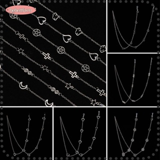 Bebettkiss สายโซ่โลหะ กันลื่น สําหรับคล้องแว่นตา