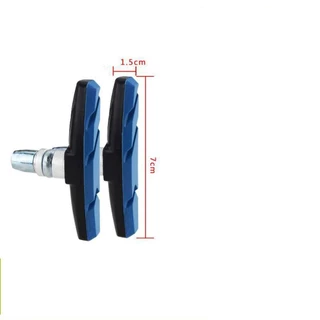 LUOLVTH 1 คู่จักรยานเงียบผ้าเบรค,ยาวนานทนทานจักรยาน V Braking Pads, ยาง 3 สี + ยางโลหะเบรค Pad จักรยานเสือภูเขา