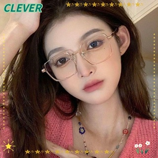 Clever แว่นตา โลหะ ทรงสี่เหลี่ยม ป้องกันแสงสีฟ้า ใส่สบาย น้ําหนักเบา สําหรับคอมพิวเตอร์ สํานักงาน