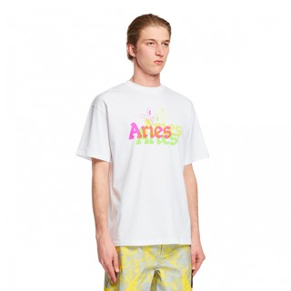 พร้อมส่ง เสื้อยืดแขนสั้น ผ้าฝ้ายแท้ พิมพ์ลายเป็ด Aries Psychedelic Aye Duck แฟชั่นคู่รัก