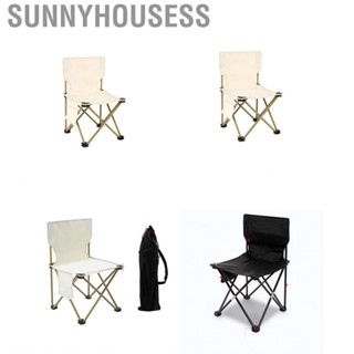 Sunnyhousess Camping Folding Chair Iron Tube Oxford Cloth Portable Outdoor Stool for Leisure Beach Picnic