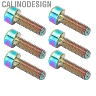 Calinodesign 6Pcs M5x16mm Bike Stem Screws Alloy For Mountain WT