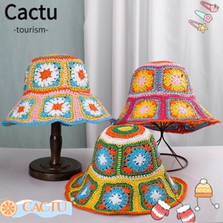 Cactu หมวกฟาง ป้องกันรังสียูวี แฟชั่นฤดูร้อน 2023