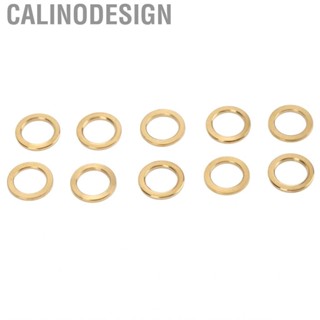 Calinodesign 10pcs M6 Washer 6mm/0.2in Gold PVD Vacuum Coating Coloring Bike Flat