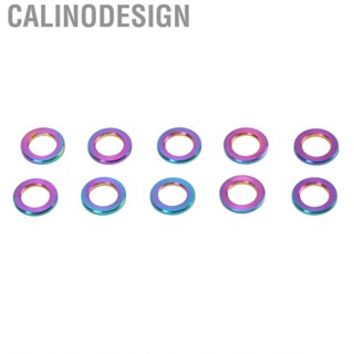 Calinodesign Bolt Washers  Titanium Alloy  Corrosion Screw Gasket for Mountain Cycling