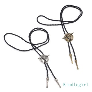 King Longhorn Bull Bolo Tie เนคไท สไตล์วินเทจ ตะวันตก อเมริกัน โบโล คาวบอย เนคไท