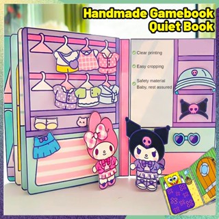 ใหม่ สติกเกอร์ ลาย Kawali Sanrio My Melody Cinnamoroll Pochacco Kuromi เสียงเงียบ สําหรับตกแต่งสมุด DIY