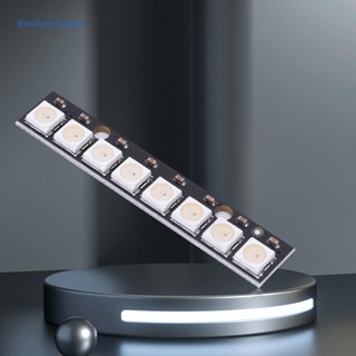 [ElectronicMall01.th] โมดูลแผงไฟดิจิทัล WS2812 8 แถบยาว 5050 RGB LED พอร์ตดิจิทัลในตัว