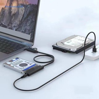 [ElectronicMall01.th] อะแดปเตอร์สายเคเบิลฮาร์ดดิสก์ USB3.0 SATA อินเตอร์เฟซ Plug and Play สําหรับ SSD HDD 2.5 นิ้ว