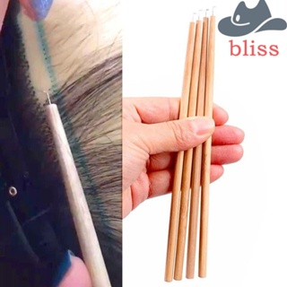 Bliss ตะขอเข็มระบายอากาศ ด้ามจับไม้ ทนทาน ใช้ง่าย สําหรับวิกผม