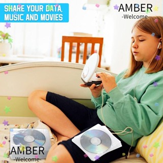 Amber ปลอกซีดี พลาสติก สองด้าน น้ําหนักเบา ใช้ซ้ําได้ สีขาว สําหรับบ้าน ห้องนั่งเล่น 200 ชิ้น