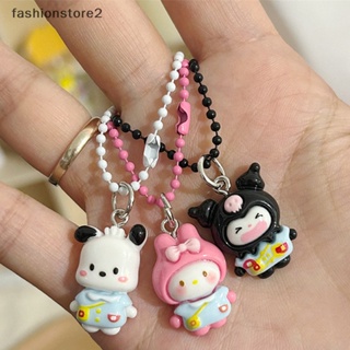 SANRIO [ใหม่] พวงกุญแจเรซิ่น จี้การ์ตูนสุนัข Kuromi My Melody Cinnamon น่ารัก สําหรับห้อยกระเป๋า [th]