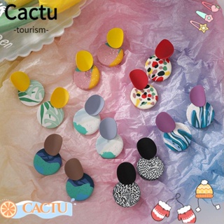 Cactu ต่างหู จี้ดินโพลิโครเมี่ยม