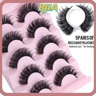 Bja ขนตาปลอม ใช้ซ้ําได้ D Curl Fairy Fake Eyelashes