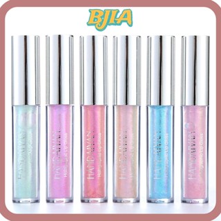 Bja ลิปกลอส ลิปกลอส เนื้อลิขวิด กลิตเตอร์ สีแดงนู้ด เรืองแสง 6 สี