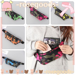 Rose Bum กระเป๋าสะพายข้าง กันน้ํา มีซิป Fanny pack