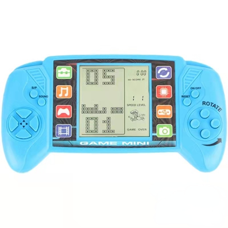 เกมคอนโซลกดกดคละสี เกมกดคลาสสิก ของเล่นเด็ก Tetris Classic Game Machine