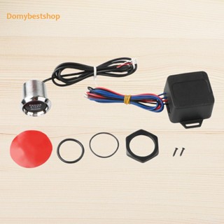 [Domybestshop.th] ปุ่มสตาร์ทเครื่องยนต์ อะลูมิเนียมอัลลอย DC 12V สําหรับรถยนต์