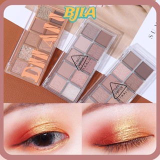 Bja พาเลทอายแชโดว์ เนื้อแมตต์ กันน้ํา ติดทนนาน 10 สี