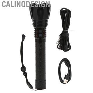 Calinodesign Outdoor Flashlight Rechargeable Flashlight Telescopic Zoom for Camping Hiking