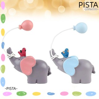 Pista ตุ๊กตาช้าง ลูกโป่ง ขนาดเล็ก ช้างน่ารัก สีฟ้า สีชมพู สําหรับตกแต่งเค้ก เบเกอรี่ ขนมหวาน