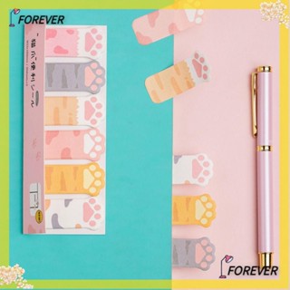 Forever สติกเกอร์ ลายการ์ตูนแมวน่ารัก สีชมพู สําหรับตกแต่งสมุดไดอารี่ ออฟฟิศ 3 ชิ้น