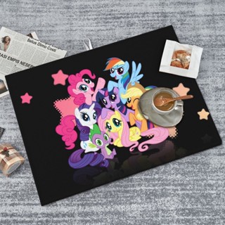 My Little Pony แผ่นรองจาน ไมโครไฟเบอร์ ดูดซับน้ําได้ดี ขนาด 18x24 นิ้ว สําหรับห้องครัว บาร์ กาแฟ