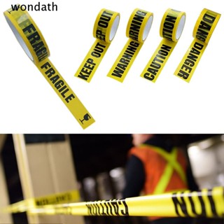 Wonda เทปกาวเตือน ลายตัวอักษร KEEP OUT Danger สีดํา 2.4 ซม.*25 ม. สีเหลือง สําหรับตกแต่ง