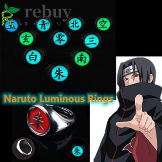 Rebuy แหวนคอสเพลย์อนิเมะ Akatsuki Member Ring Zhu Rings Akatsuki Deidara พร็อพสําหรับแต่งคอสเพลย์